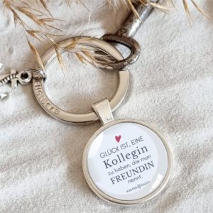 KÜSTENGLÜCK® Schlüsselanhänger Geschenk für KOLLEGIN I Geschenk Kollegin Geburtstag I Kollegin Geschenk danke I Geschenkidee Arbeitskollegin