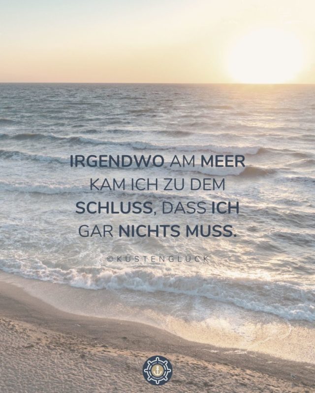 Lebensweisheit Spruch Meer Kuestenglueck