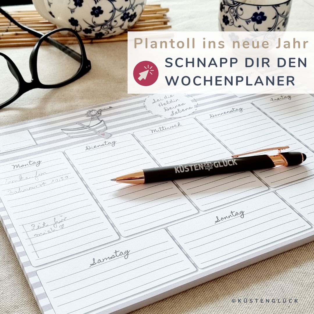 Wochenplaner Jahresstart Kuestenglueck
