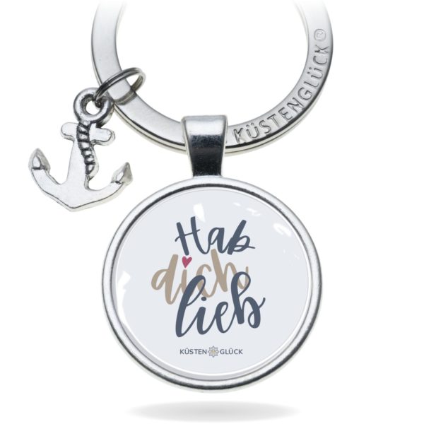 Schlüsselanhänger Geschenk Liebe Hab Dich Lieb Kuestenglueck