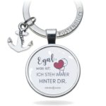 Schlüsselanhänger Geschenk Liebe Immer Hinter Dir Kuestenglueck