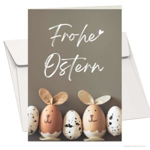 Grußkarte Frohe Ostern Mit Umschlag Kuestenglueck