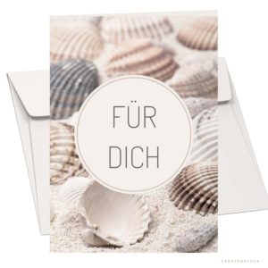 Grußkarte Für Dich Kuestenglueck