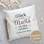 Personalisiertes Kissen Muttertag Mit Wunschnamen Mama GlÜck, Geschenk, Geburtstag KÜstenglÜck