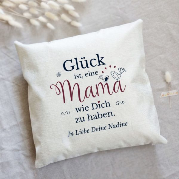 Personalisiertes Kissen Muttertag Mit Wunschnamen Mama GlÜck, Geschenk, Geburtstag KÜstenglÜck