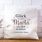 Personalisiertes Kissen Muttertag Mit Wunschnamen Mama GlÜck, Geschenk, Geburtstag KÜstenglÜck