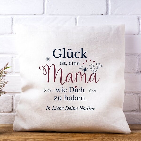 Personalisiertes Kissen Muttertag Mit Wunschnamen Mama GlÜck, Geschenk, Geburtstag KÜstenglÜck