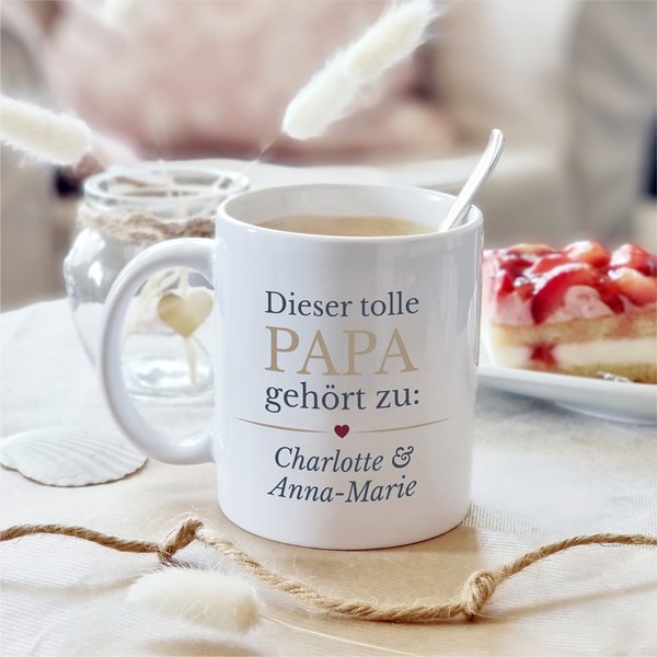 2personalisierte Tasse Vatertag Mit Wunschnamen Toller Papa, Geschenk, Geburtstag KÜstenglÜck 1