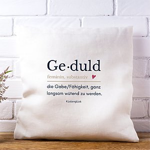 Geduld Definition Kissen Geschenk 2