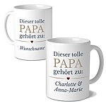 Personalisierte Tasse Vatertag Mit Wunschnamen Toller Papa, Geschenk, Geburtstag KÜstenglÜck