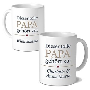 Personalisierte Tasse Vatertag Mit Wunschnamen Toller Papa, Geschenk, Geburtstag KÜstenglÜck