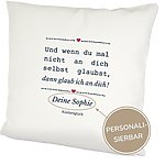 Personalisiertes Kissen Mit Wunschnamen Ich Glaub An Dich Geschenk Geburtstag KÜstenglÜck