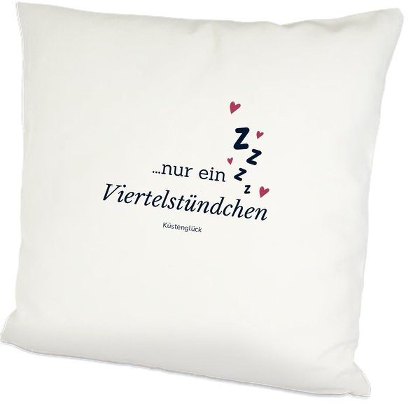 Viertelstündchen Kissen Geschenk