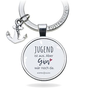 Geschenk Freundin Gin Schlüsselanhänger Küstenglück