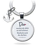 Geschenk Freundin Weil Du Da Bist Schlüsselanhänger Küstenglück