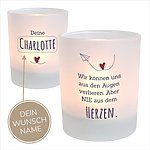 Personalisiertes Kerzenglas Mit Spruch Im Herzen, Geschenkidee, Geburtstag KÜstenglÜck Button