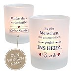 Personalisiertes Kerzenglas Mit Spruch Perfekt Ins Herz, Geschenkidee, Geburtstag KÜstenglÜck Button