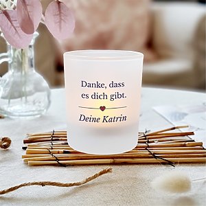 Personalisiertes Kerzenglas Mit Spruch Perfekt Ins Herz, Geschenkidee, Geburtstag KÜstenglÜck Rücks