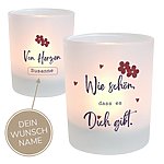 Personalisiertes Kerzenglas Mit Spruch Wie Schön, Geschenkidee, Geburtstag KÜstenglÜck Button