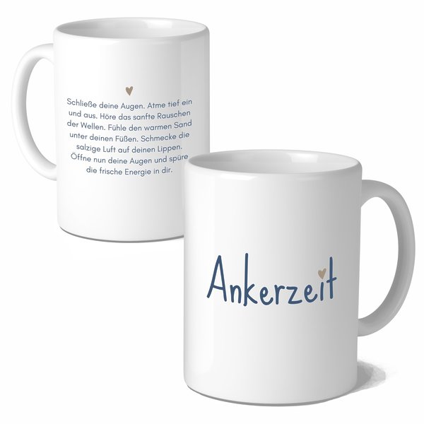 Tasse Ankerzeit, Geschenk, Geburtstag