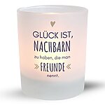 Windlicht Nachbarglück Geschenk Nachbarn Kuestenglueck Kerze Frei