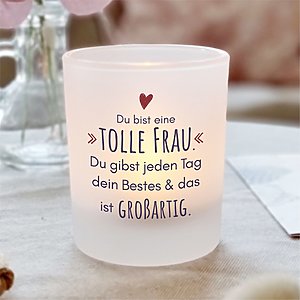 Kerzenglas Freundin Tolle Frau Geschenk Geburtstag Kuestenglueck