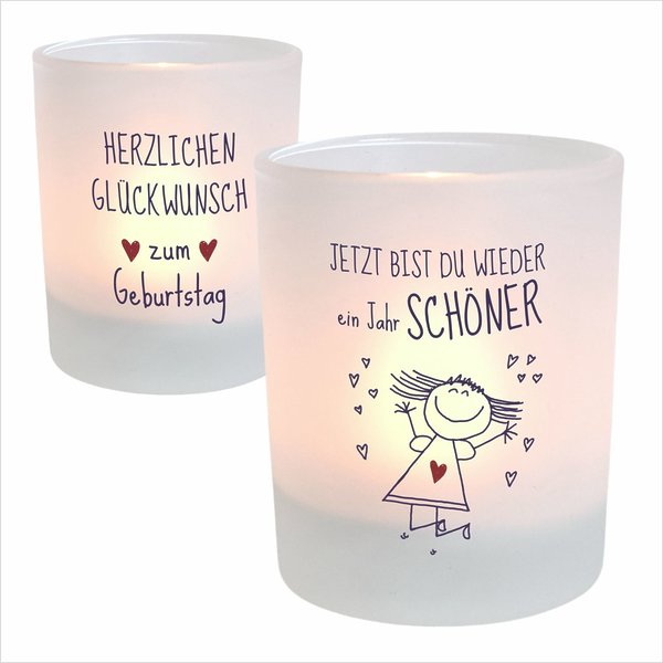 Kerzenglas Geburtstag Geschenk Freunde Kuestenglueck