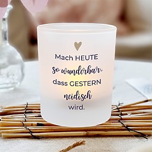 Kerzenglas Mutmacher Wunderbar Geschenk Geburtstag Kuestenglueck