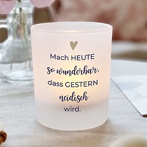 Kerzenglas Mutmacher Wunderbar Geschenk Geburtstag Kuestenglueck