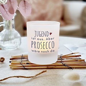 Windlicht Freude Prosecco Kuestenglueck