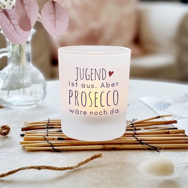 Windlicht Freude Prosecco Kuestenglueck