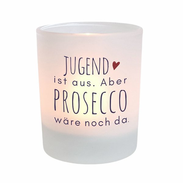 Windlicht Freude Prosecco Kuestenglueck