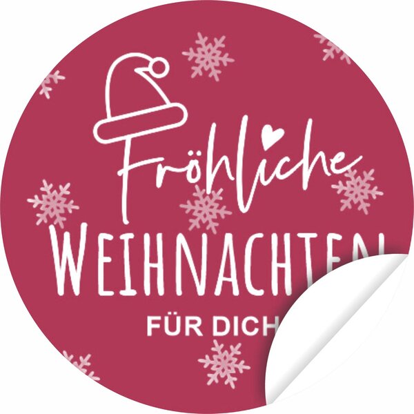 Aufkleber Fröhliche Weihnachten Küstenglück4