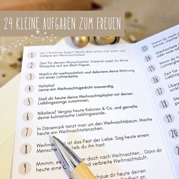 Adventskalender To Go Weiß Beige Schwarz Kuestenglueck 2