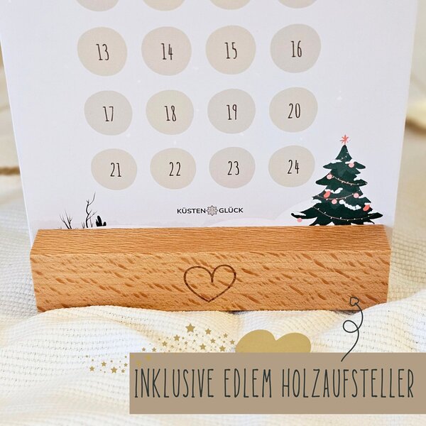 Adventskalender To Go Weiß Beige Schwarz Kuestenglueck 3