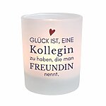 Kerzenglas Mit Spruch Kollegin, Geschenkidee, Geburtstag Kuestenglueck