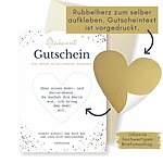 Rubbel Gutscheinkarte Beste Freundin Weiß Blau Gold Kuestenglueck3