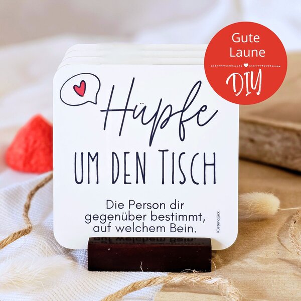 Untersetzer Gute Laune Diy Lustig Geschenk Tischdeko Kuestenglueck