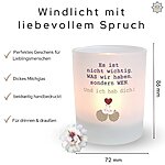 Windlicht Glas Lieblingsmenschen Spruch Geschenk Geburtstag Deko Teelichthalter Kerze Kuestenglueck