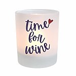 Windlicht Wine Time Kuestenglueck Ideal als Geschenk für Weinliebhaber zum Geburtstag oder Mädelsabend