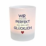 Windlicht Familie aus Glas als persönliches Geschenk für dich und deine Familie I für drinnen und draußen I zum Verschenken