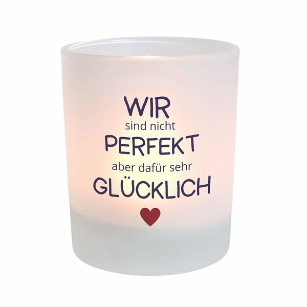 Windlicht Familie aus Glas als persönliches Geschenk für dich und deine Familie I für drinnen und draußen I zum Verschenken