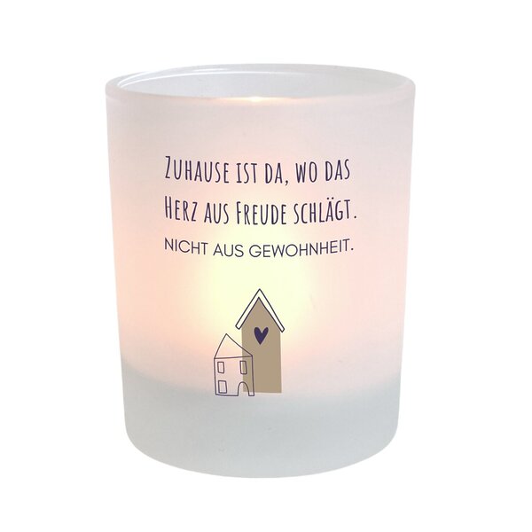 Windlicht Herz Zuhause Geschenk Glück Kuestenglueck