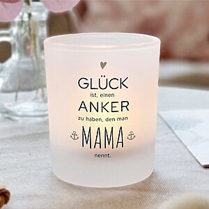 Windlicht Mit Spruch Fuer Mama Geschenkidee, Geburtstag Muttertag Kuestenglueck