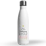 Thermosflasche Edelstahl Trinkflasche 500ml Lieblingstag Weiß 13 Kuestenglueck
