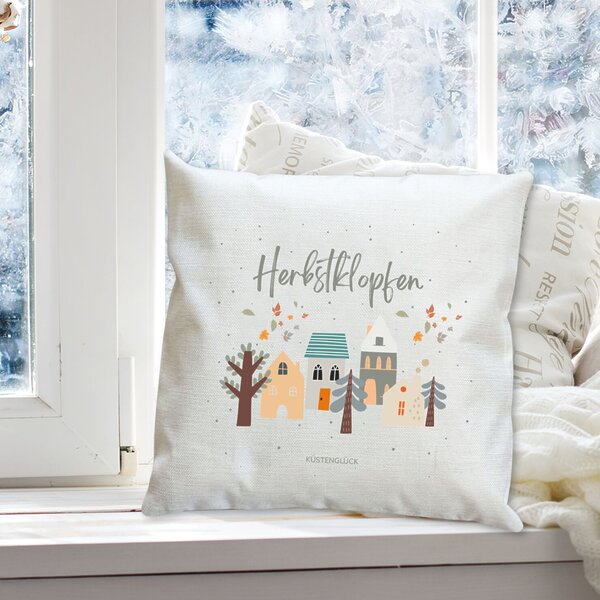 Kissen Herbstklopfen Deko Herbst Blätter Geschenk Kuestenglueck2