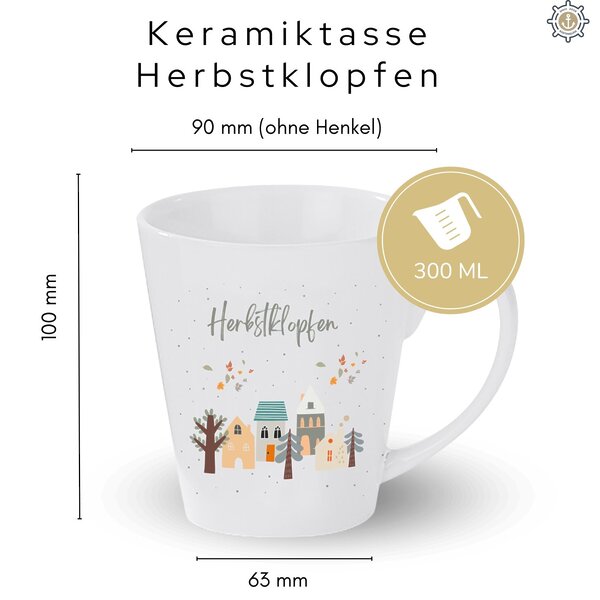 Tasse Herbstklopfen Herbst Deko Geschenk Kuestenglueck