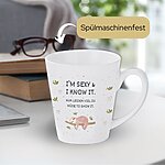 Tasse Lustig Spruch Faultier Müde Geschenk Frauen Geburtstag Kuestenglueck4
