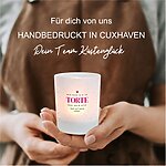 Kerzenglas Torte Geschenk Geburtstag Freude Kuestenglueck