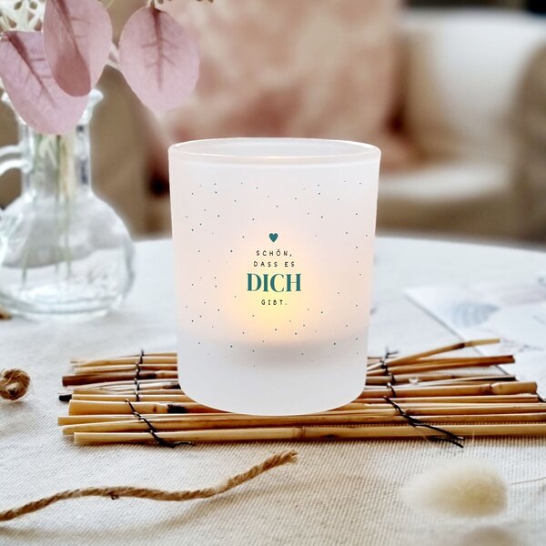 Windlicht Dass Es Dich Gibt Geschenk Freude Kuestenglueck